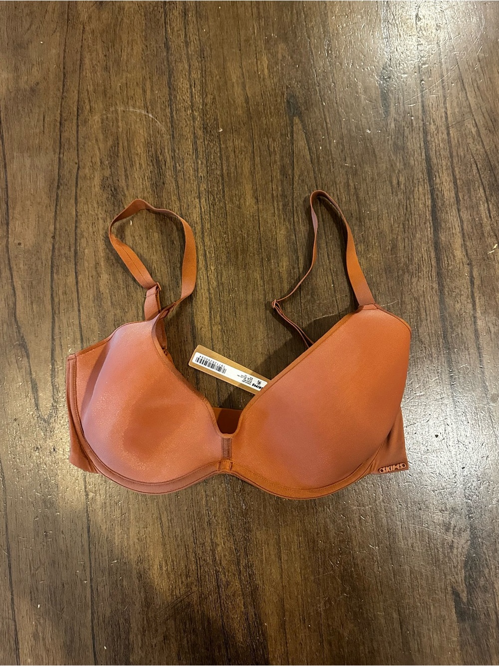 SKIMS Weightless Scoop Bra 36D Bronze NWT Underwire T Shirt Bra